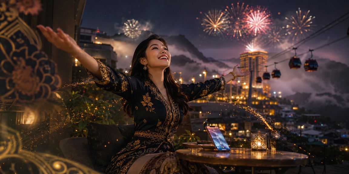 vip2 mobile casino slot jackpot atmosphere at Genting Highlands, Malaysia